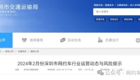 日均6.3万辆网约车停运！2024年2月份深圳市网约车行业运营动态与风险提示