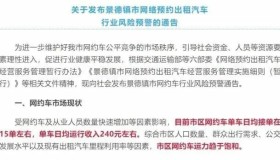 多地提醒慎入网约车行业