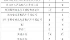 绵阳市发布2024年7月出租汽车市场运行监测信息报告