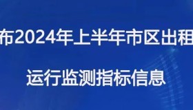 湛江市发布2024年上半年市区出租汽车市场运行监测指标信息