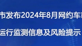 贵阳市发布2024年8月网约车市场运行监测信息及风险提示