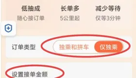 滴滴随心接出新规增加设置接单金额模式